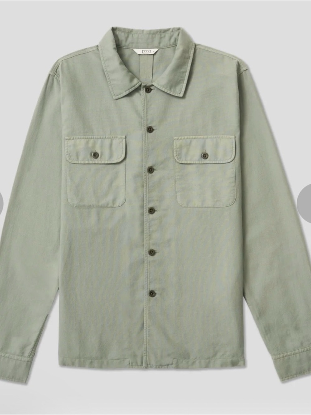AYR The Captain Light Sage Green Utility Shirt